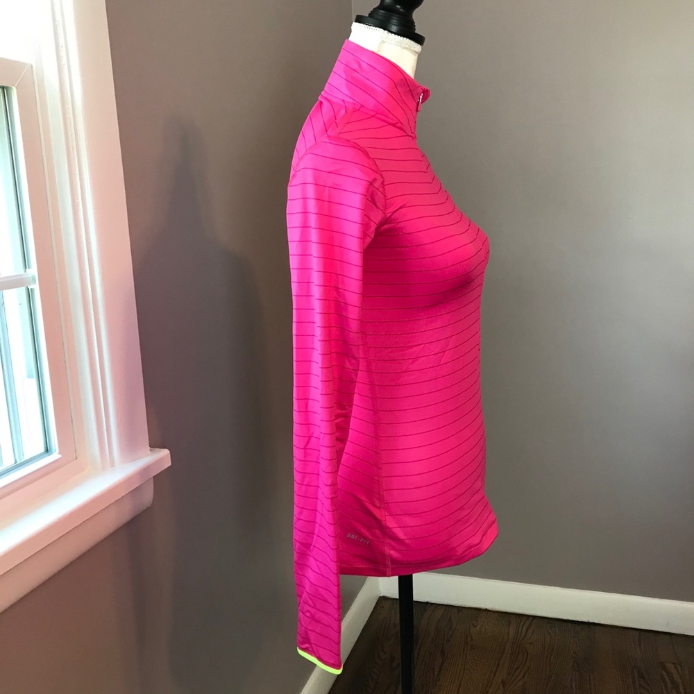 Nike Pro Striped Half Zip Pullover - image 2